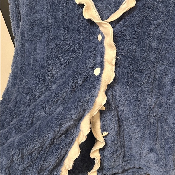 Cozy Blue and Cream Pajamas - Picture 2 of 2